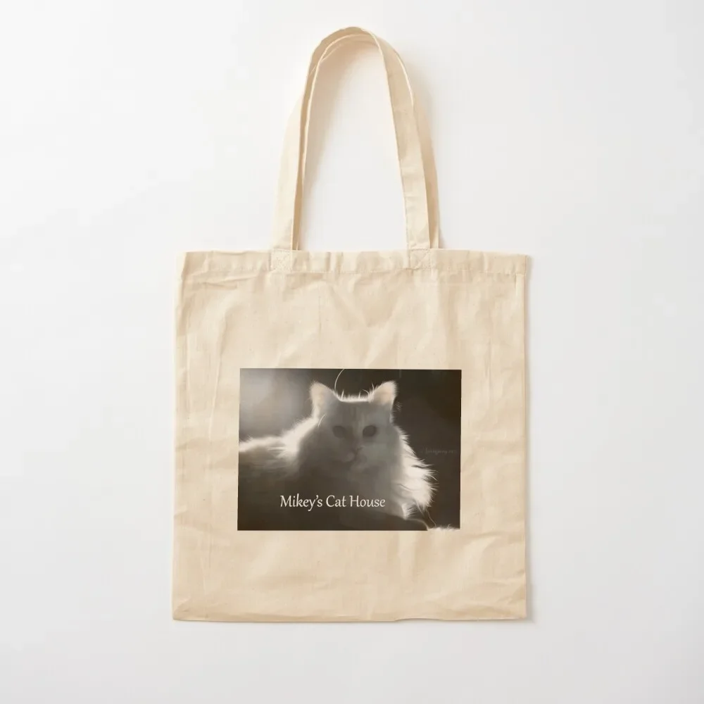 

Mikey's Cat House w/Mikey Tote Bag personalized tote shopping bags foldable Beach bag Tote Bag