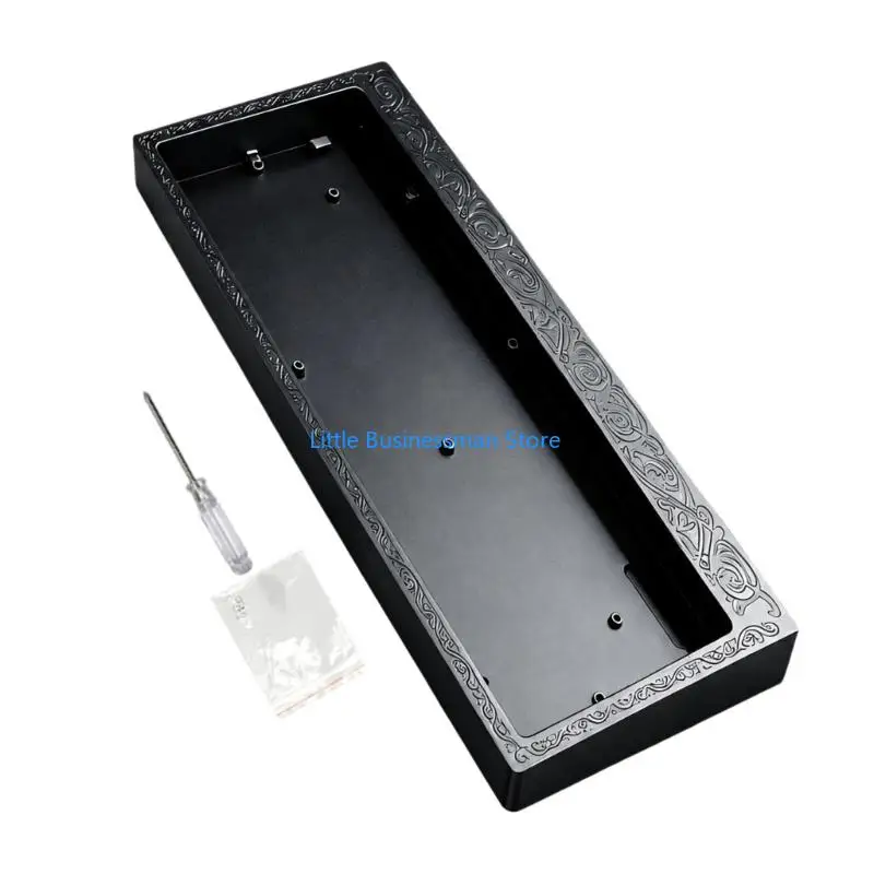 Kompaktes Tastaturgehäuse mit Metallgehäuse, erhöhtem Randdetail und Montagepfosten für die mechanische Tastatur EV63 GH60 M76A – Detail 7