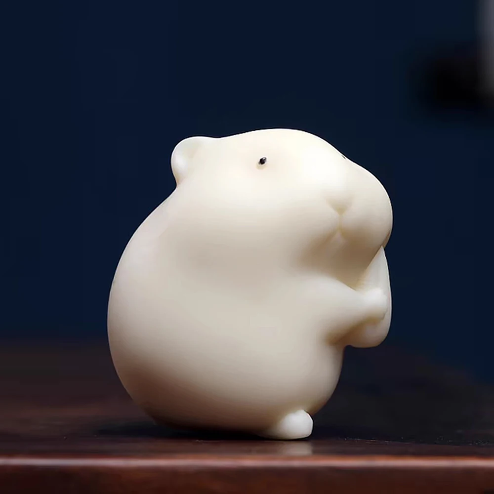 قطعة يد هامستر تاجو جوز ، ماوس لطيف ، زخارف سطح المكتب ، هدية عيد ميلاد ، JW08 ، 5.5x4cm #4