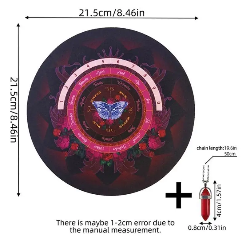 652F لوحة البندول للوحة التغطيس العرافة لوحة مطاطية ميتافيزيقية توريد مذبح السحر