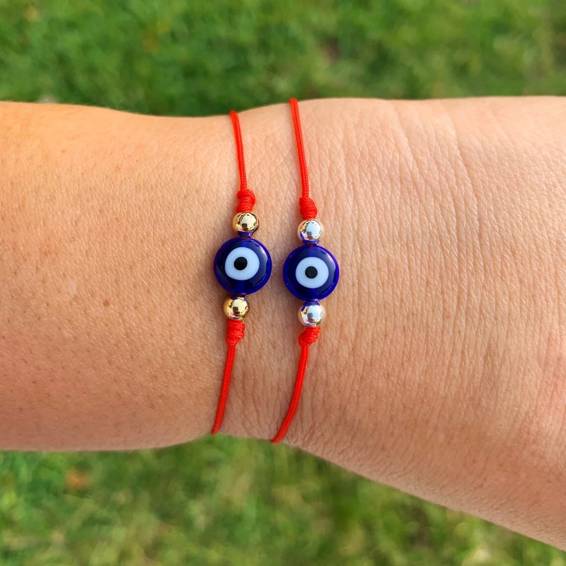 CCGOOD Evil Eye Protection Bracelet With Lucky Red String Pulseras Spiritual Ward Off Negative Energy Couple Bracelets Gift