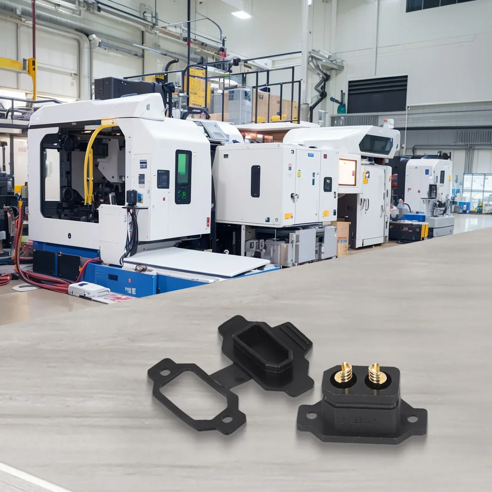 XT90E Lithium Battery Charging Port Plug Fixed Base Electric Vehicle Connector for EV Models Long lasting Performance