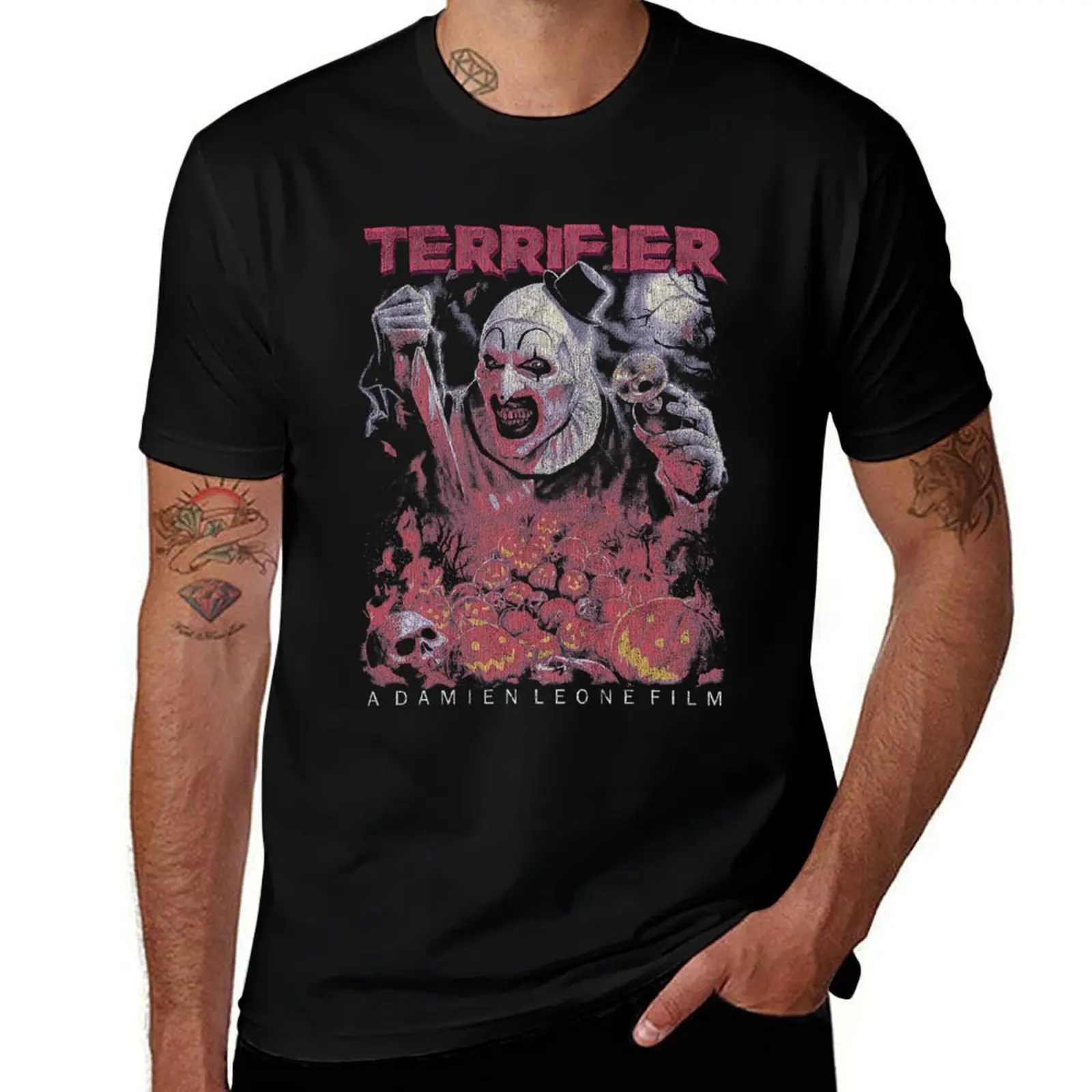 

t with T-Shirt 100% cotton men prints shirt Terrifier t shirts