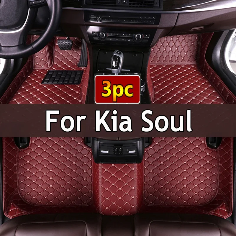 

Carpets For Kia Soul 2016 2015 2014 2013 2012 2011 2010 Auto Styling Interior Decoration Leather Car Floor Mats Pedal Rugs