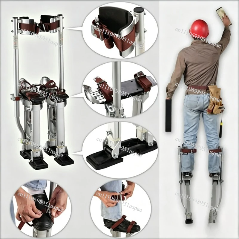 24-40 inches Stage performance clown props 1 meter high, can be lifted and lowered Painted tripod, stilts