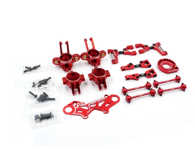 Yeah Racing Metall-Upgrade Stoßdämpferhalterung Antriebswelle Lenkungsset/Stoßfängerplatte/Servo für Kyosho 1/10 Fazer Mk2 KYFZ RC Auto Teile