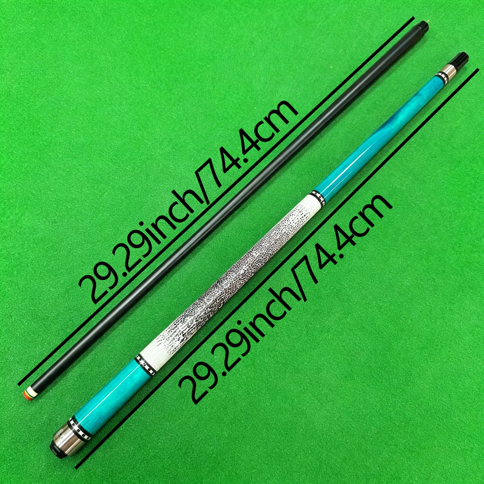 Premium Single Billiard Cue, 12.5mm Tip, Tight Stainless-Steel Slow 8-Tooth Joint, Elegant Sky-Blue Finish, Ideal Festival Gift