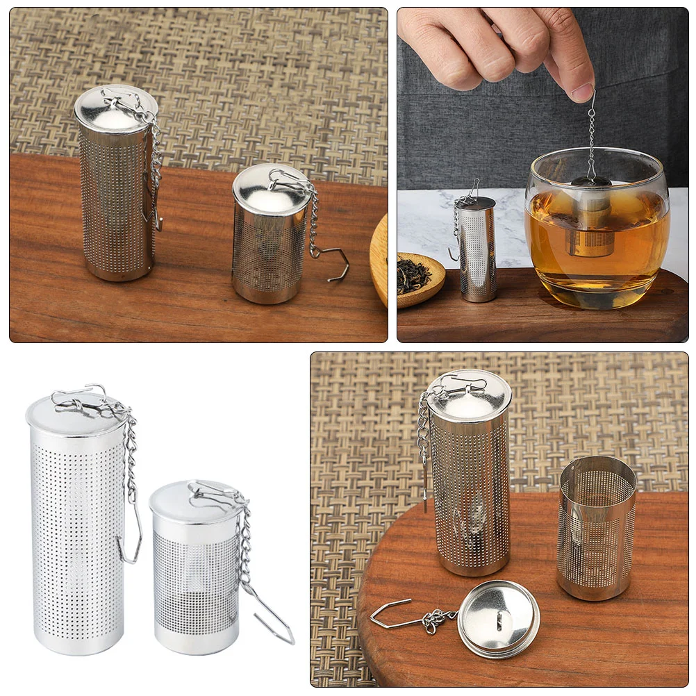 2 Pcs Stainless Steel Tea Strainer Brewing Tool Infusers for Loose Holder Filter Easy Diffuser Basket