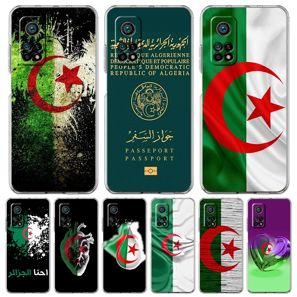 

Transparent Phone Case for Xiaomi Mi 14 13 12 11 Ultra 13T 12T 11T Poco X3 NFC F3 F6 Pro Lite 5G Soft TPU Shell Algeria Passport