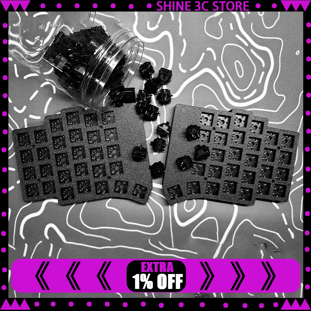 

Комплект клавиатуры Flake Split, два режима, проводной Bluetooth, 40/46/58 клавиш Mx/ChocV1 и V2, срок службы батареи 200 мАч, поддержка горячей замены ZMK, индивидуальный подарок