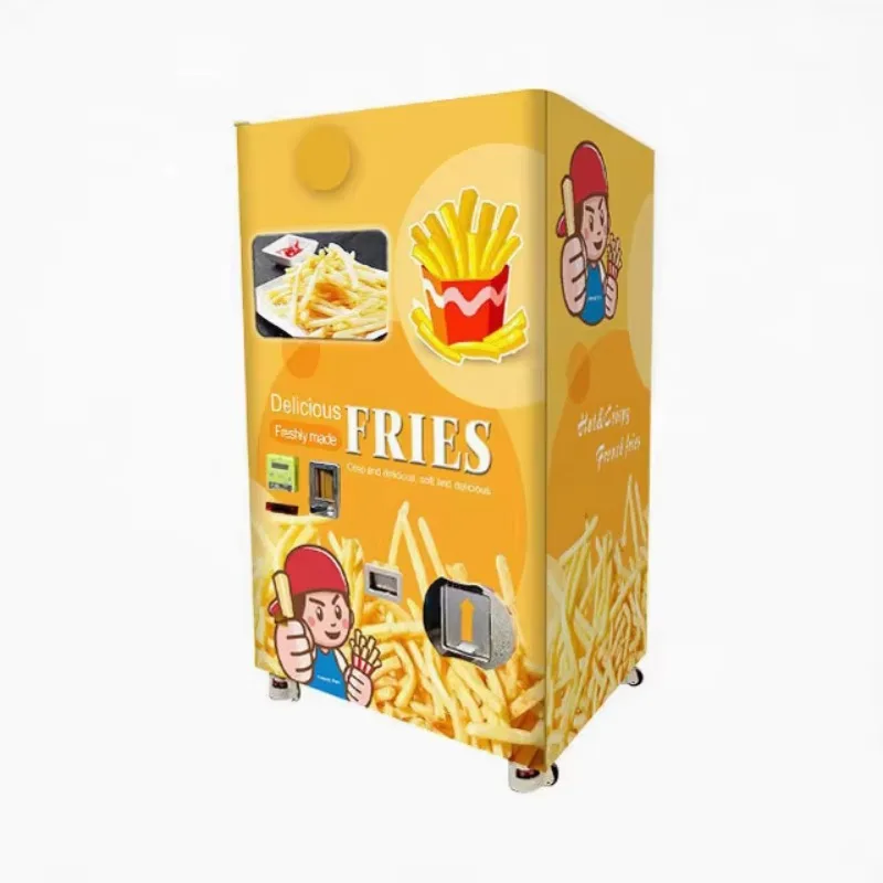 Customized Vending Fries Machine Factory Price Fresh French Fries Vending Machine Easy Cleaning Hygienic for Office Building