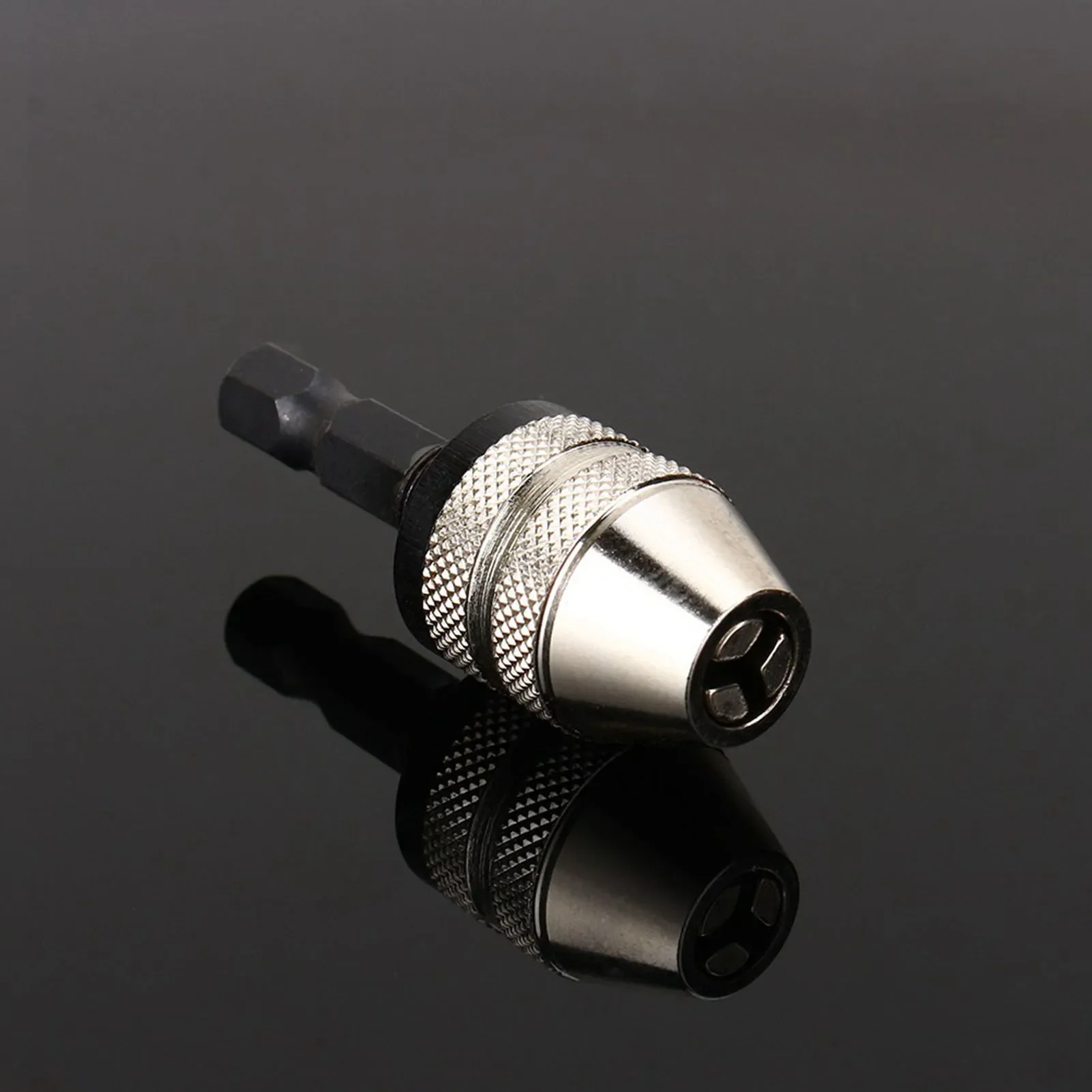 1/4 "0.3 ~ 3.6mm Punta da trapano senza chiave Mandrino Convertitore adattatore con codolo esagonale Utensili industriali Mandrino per trapano Mandrino per trapano senza chiave