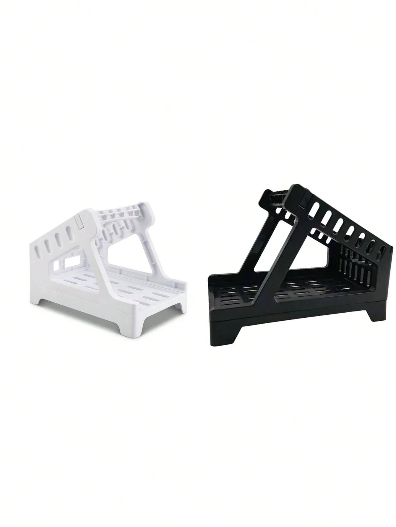 Universal thermal label holder for roll and fan-fold shipping labels, compatible with desktop label printers for daily use.
