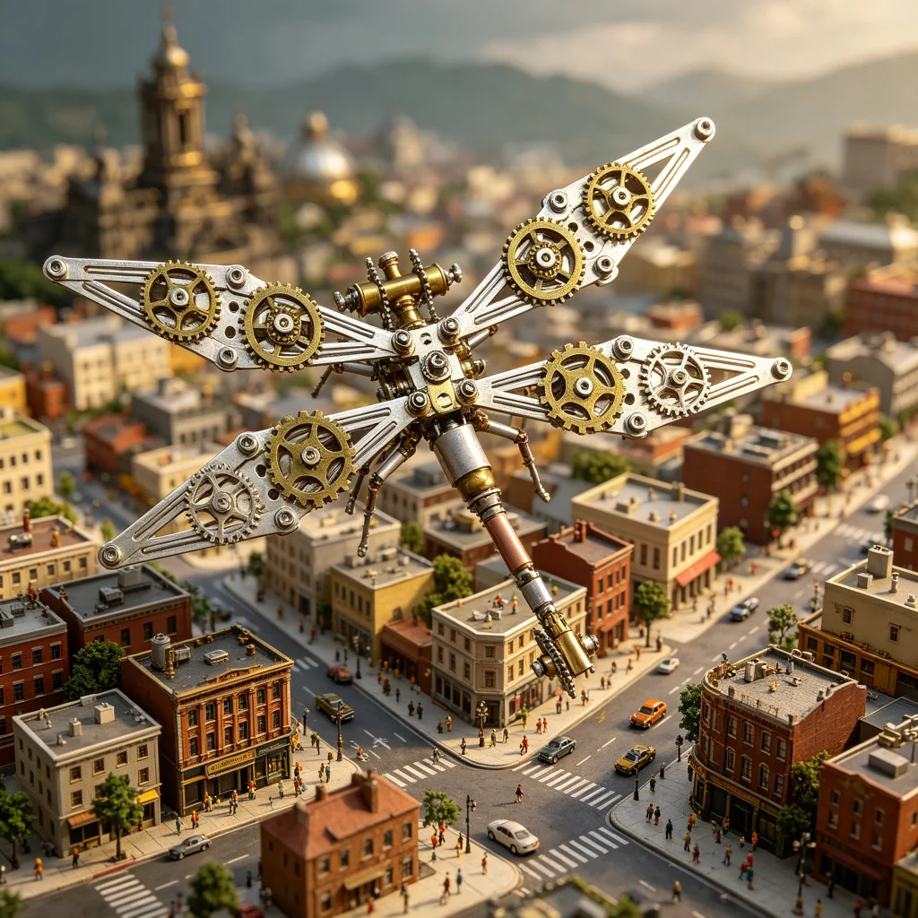 200+PCS Steampunk Dragonfly 3D Metal DIY Assembly Model Mechanical Insect Handcraft Ornament for Hobby Collectors