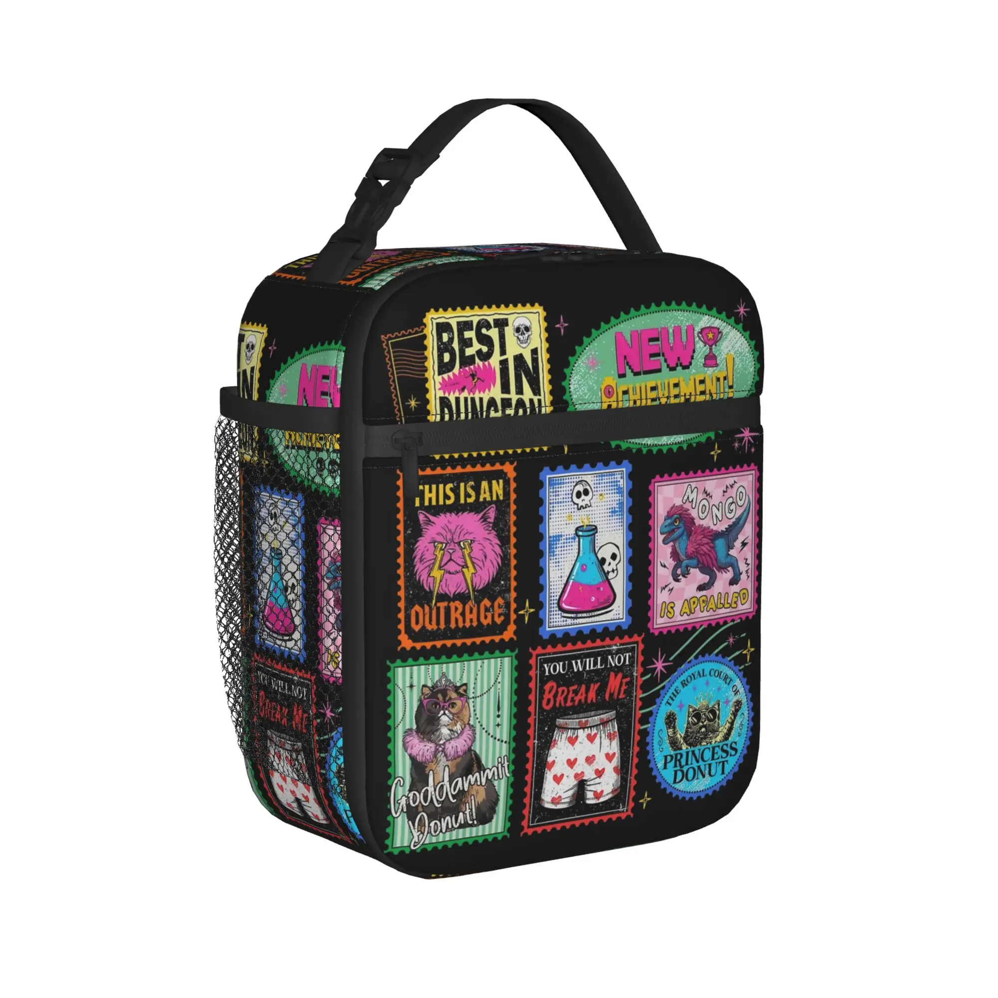 Dungeon Crawler Carl Retro Thermal Insulated Lunch Bag for Picnic  Portable Food Bag Container Thermal Cooler Lunch Boxes