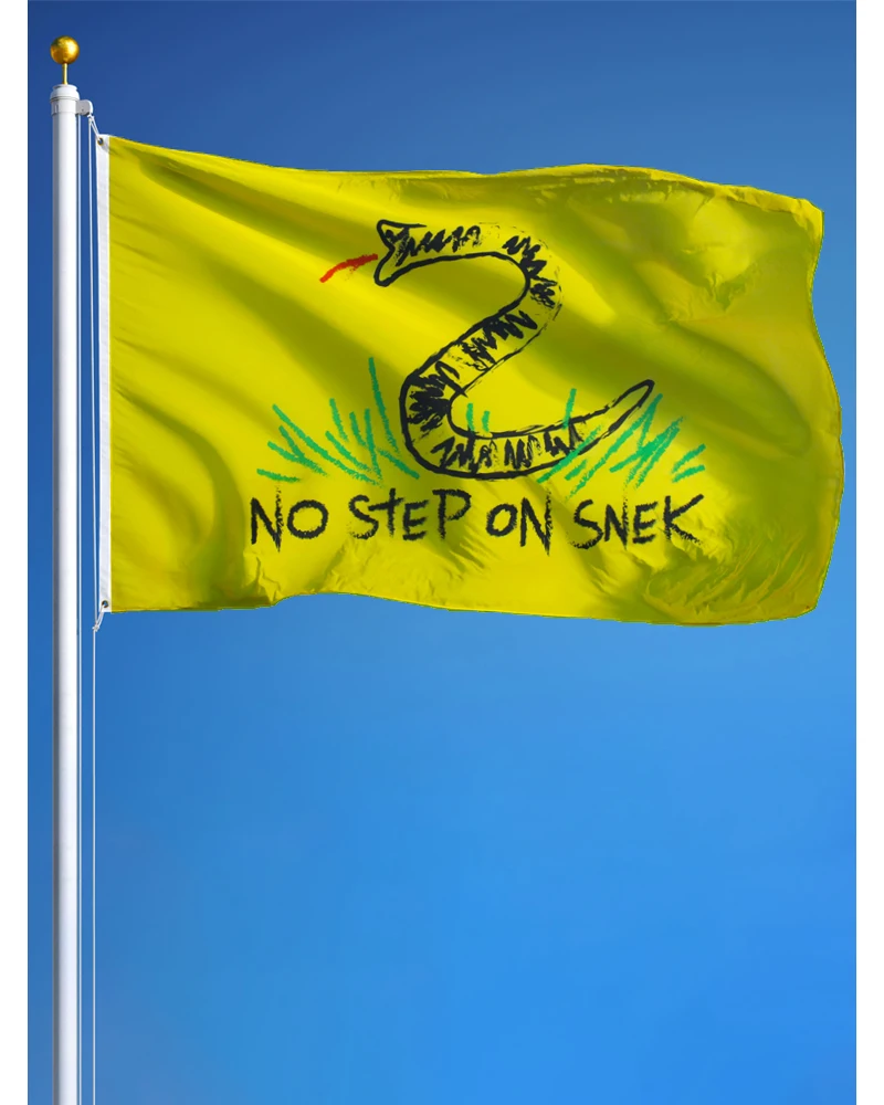 60x90cm 90x150cm No Step on Snek2 Flag Banner Tapestry