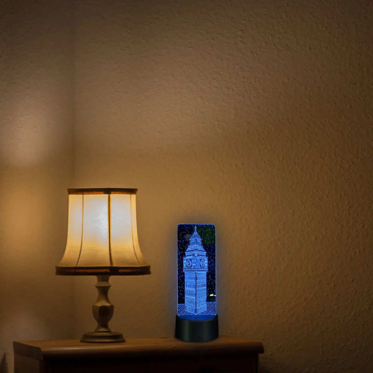 

Набор из 1 сенсорной ночницы 3D с большим дизайном, светодиодная лампа с пультом ДУ для изменения цвета, прикроватная лампа для сна, для декора комнаты и дома