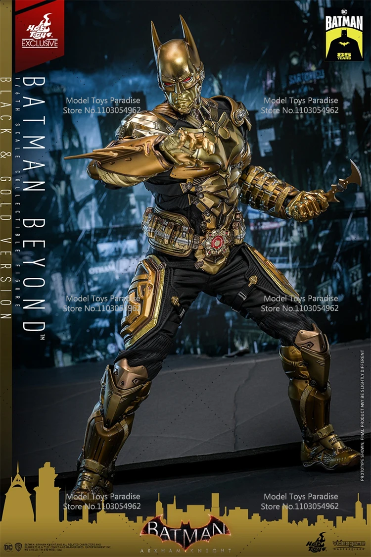 HOTTOYS VGM64 1/6 Batman da collezione Black Gold Edition Batman: Arkham Knight Set completo Modello di action figure soldato da 12 pollici