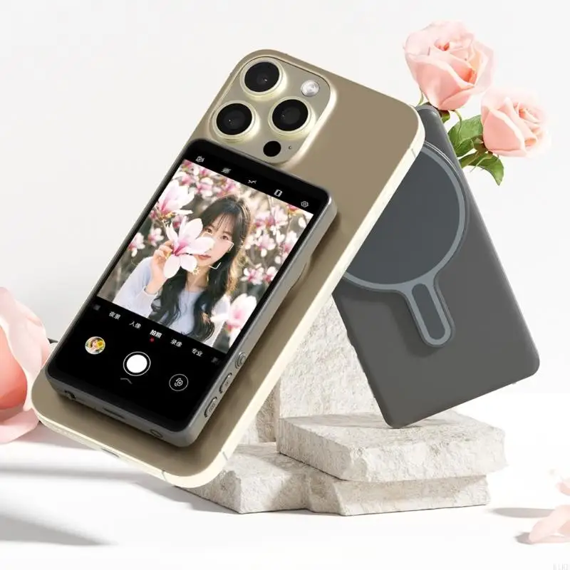 Monitor Screen with 3.5mm Plug Speaker Wireless Connection Use Phone Rear Camera K1KF