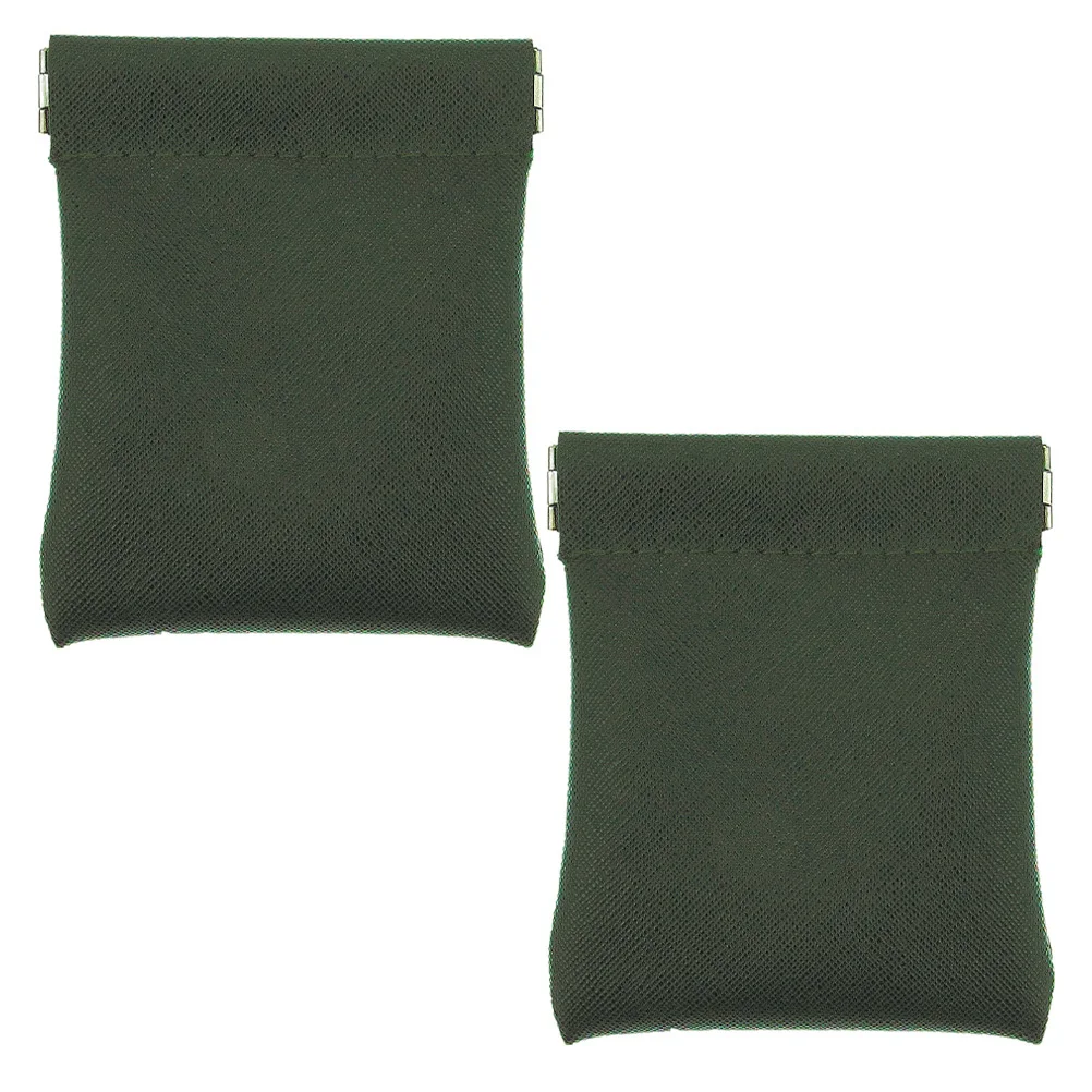 2Pcs Exquisite Change Purse Durable Multi-Purpose Coin Wallet for Daily Use Change Purse Small Storage Bag