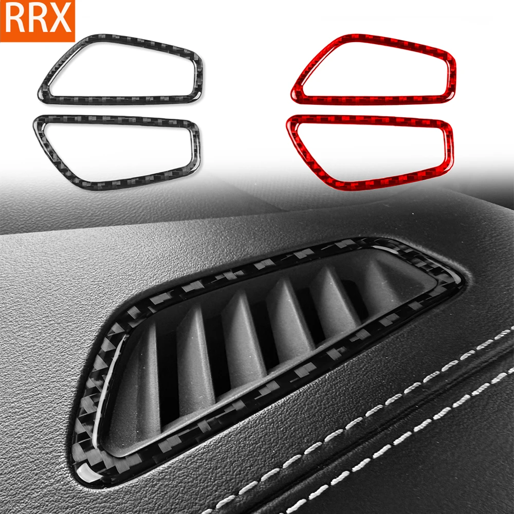For BYD Seal 2022-2025 Real Carbon Fiber Stickers Instrument Defroster Air Vent Panel Cover Car Accessories Interior decorative