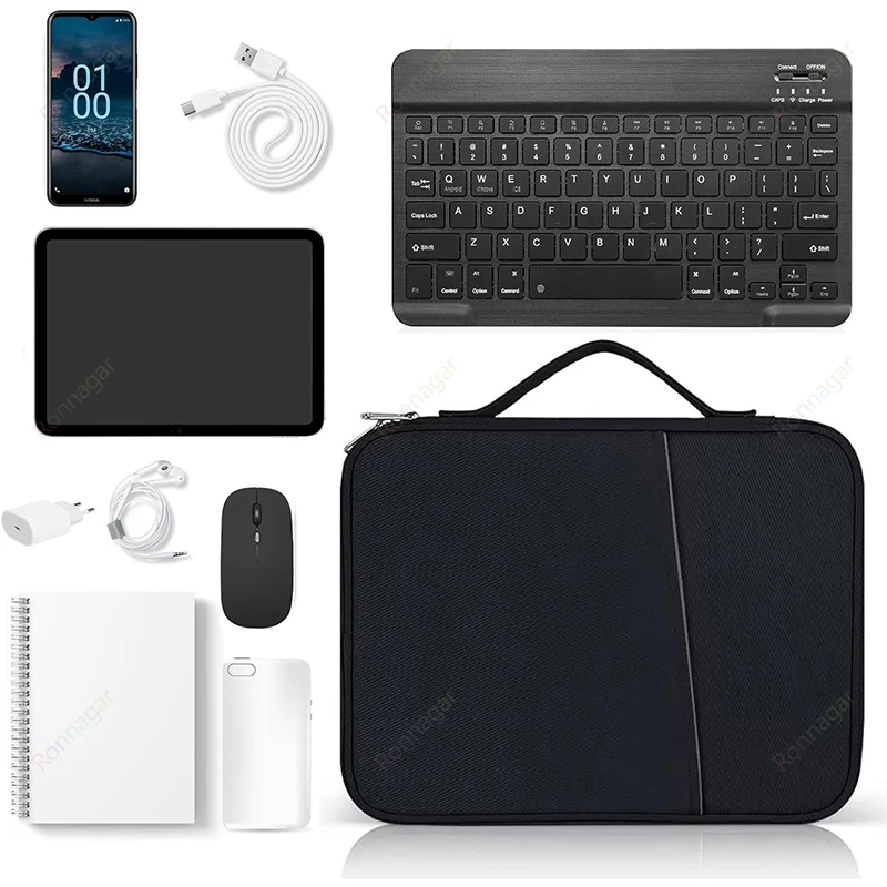 Funda para tableta de 11 pulgadas, bolsa para iPad Pro 11 M4 iPad Air 2024 M2 iPad 10. ° Air4 5, 10,9 pulgadas, 10,2 pulgadas, también se adapta a Samsung, Xiaomi, Lenovo, 10,5