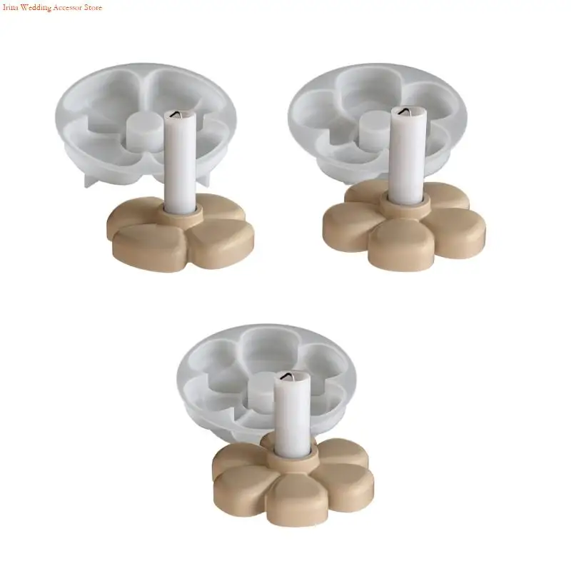 

G92D Flower Base Moulds Silicone Texture for Crafting Candlesticks