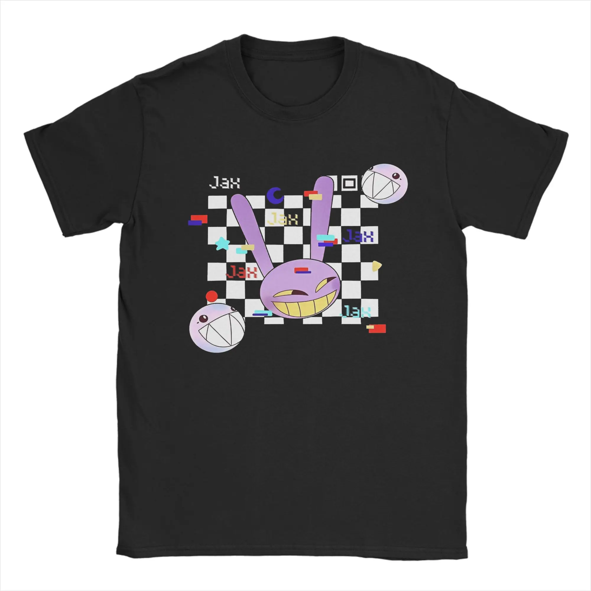 

Vintage Digital Circus T-Shirts for Men Round Collar 100% Cotton T Shirts Short Sleeve Tees New Arrival Tops