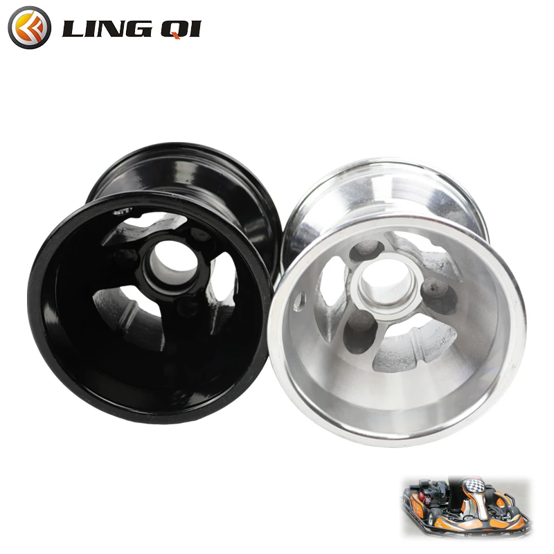 

LINGQI RACING 10*3.6-5 10*4.5-5 10*7.1-5 Kart Aluminum Alloy Front Wheel Hub (Axle Bearing) For Go Kart Drift Car And Tail Flick