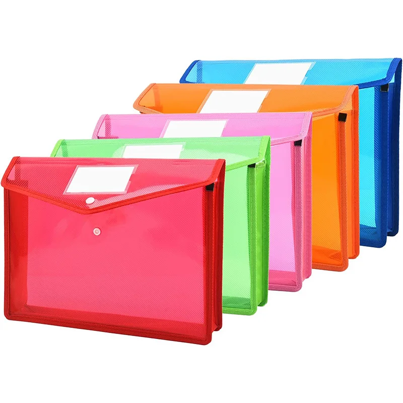 

A4 File Folder Stationery Storage Folder Waterproof File Organizer Folders Pvc Bag Portfolio Paper Storage Office Organizers