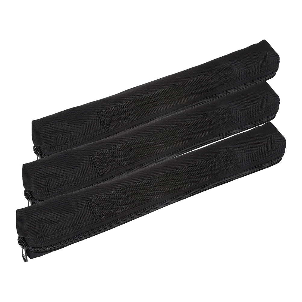 Bolsa para grabadora acolchada Universal, tela Oxford negra, funda impermeable para flauta, almacenamiento portátil de saxofón para clarinete Soprano, 3 uds.