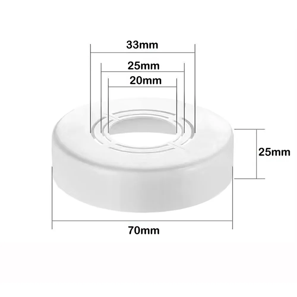 

Useful ABS Shower Faucet Cover Adjustable Wall Flange Faucet Decorative Cover Plating Faucet Decor Shower