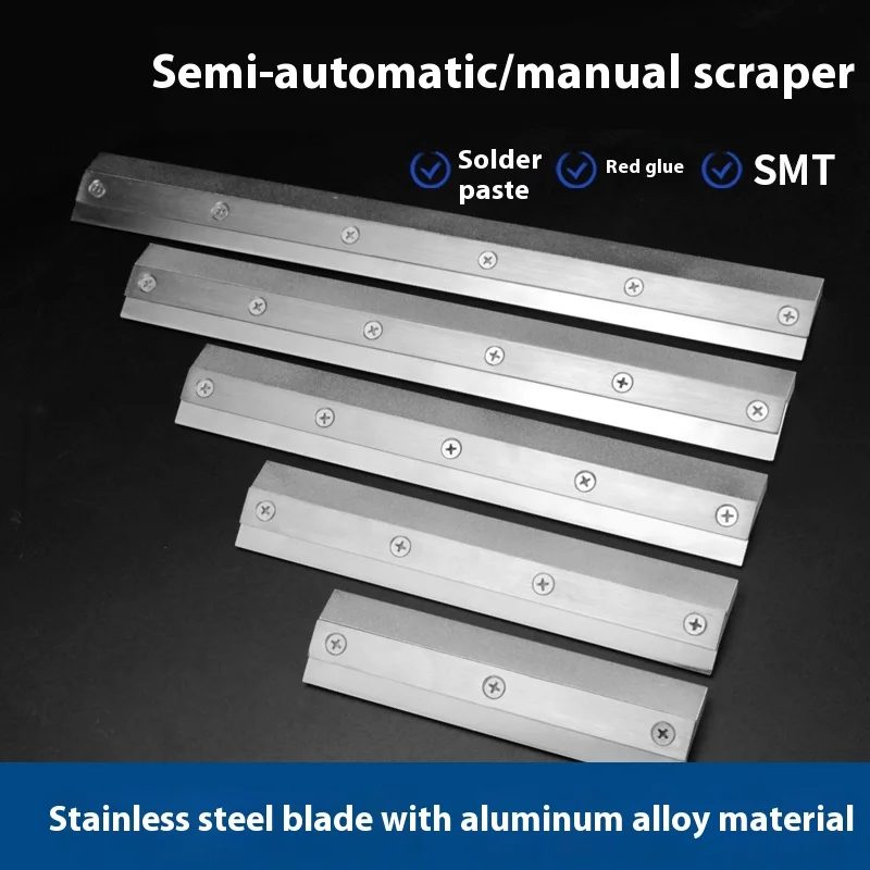 10CM 15CM 20CM 25CM 30CM Stainless Steel Paste Squeegee Scraping Board SMT Stencil Scraper Tin Solder Paste Scraping Knife