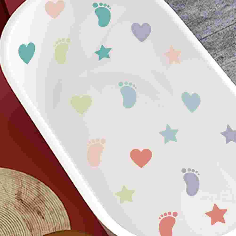 6 Sheets Ocean Sticker Bathroom Anti-slip Decals Self-adhesive Bathtub Shower Grip Stickers Non-slip Lovely for Decorate