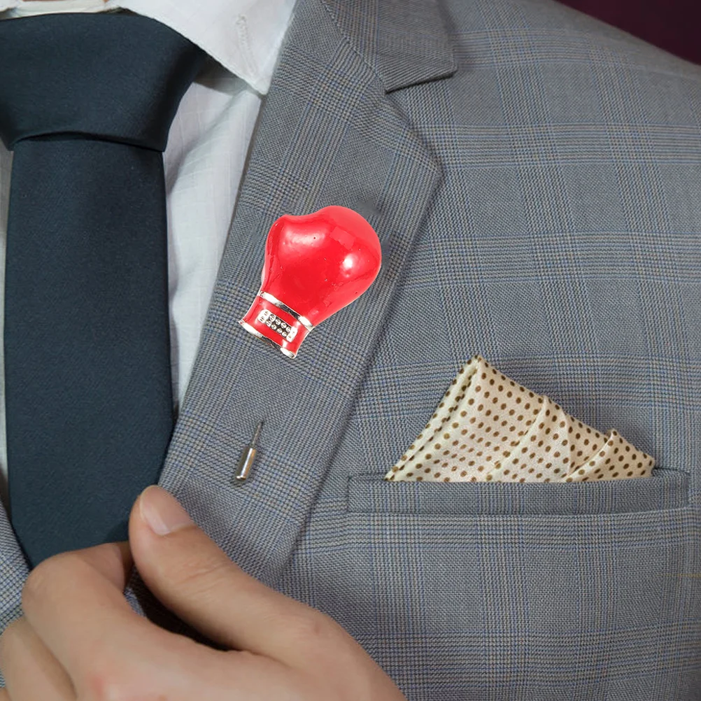 Distintivi da bavero da boxe Spilla da uomo con risvolto alla moda per accessori per vestiti Spilla per vestiti da uomo Medaglia di oggetti di scena di ruolo