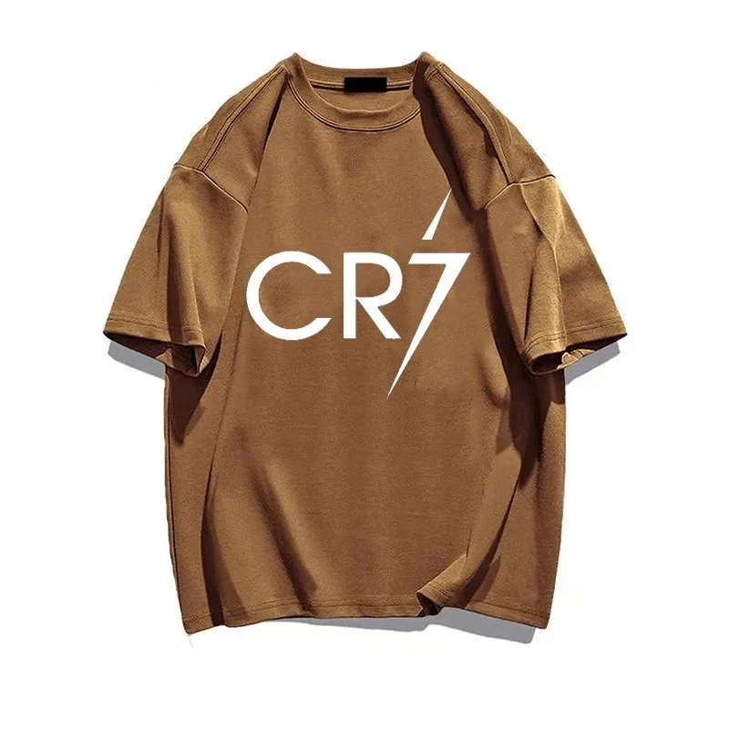 High Quality Trendy T-shirt Cr7 Cotton Vintage Tshirt Luxury Streetwear Tees Top for Men Brand Short Sleeve T-shirt for Men