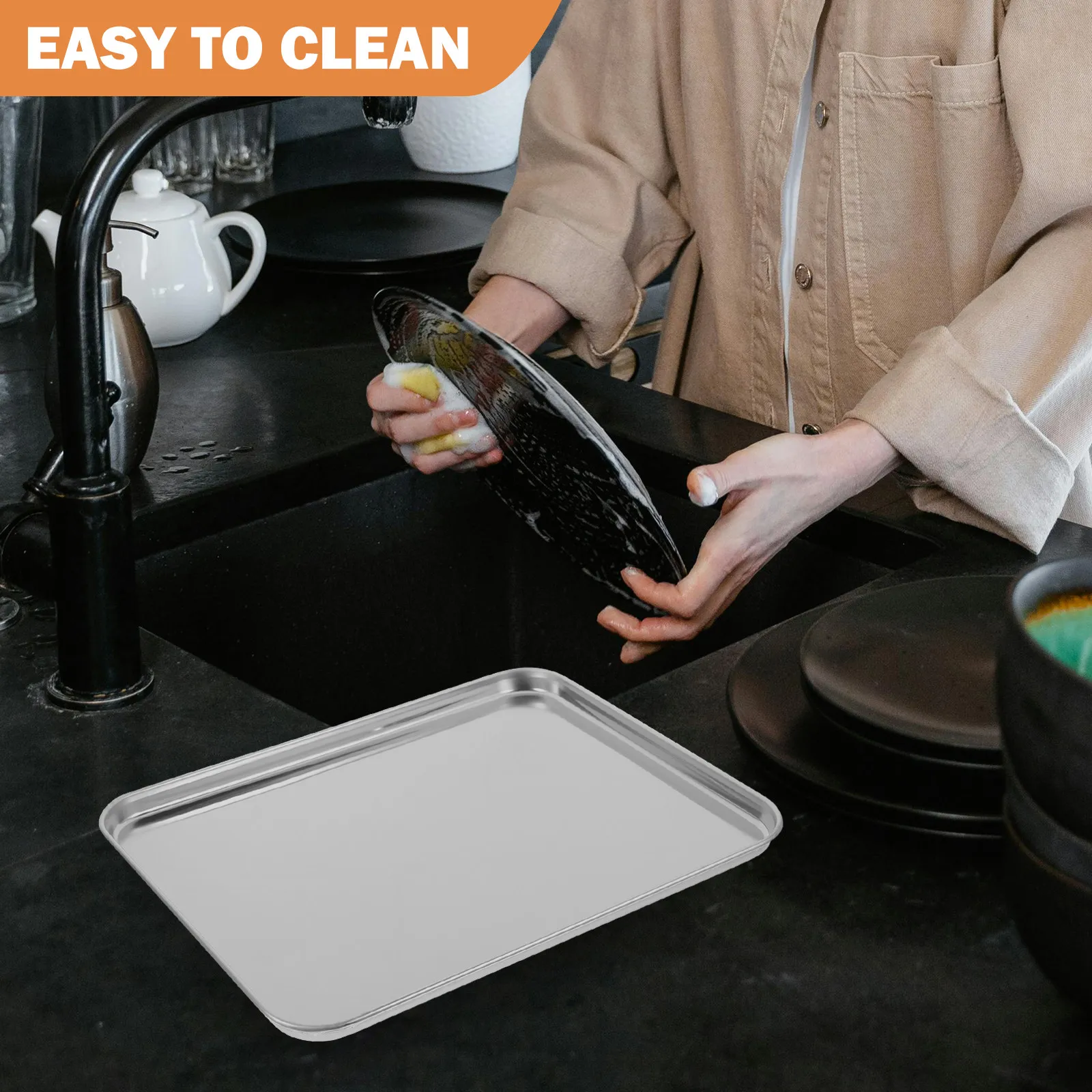 Prostokątna taca grillowa ze s – Kitchen Baking Tray recenzja i cena