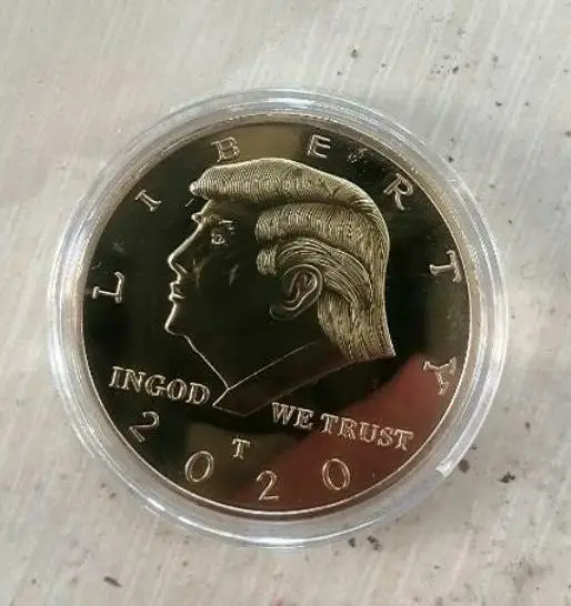 1 PCS Medal prezydenta USA Trump Biały dom Manhattan Pamiątkowa kolekcja monet Złote i srebrne metalowe monety Kreatywne rzemiosło