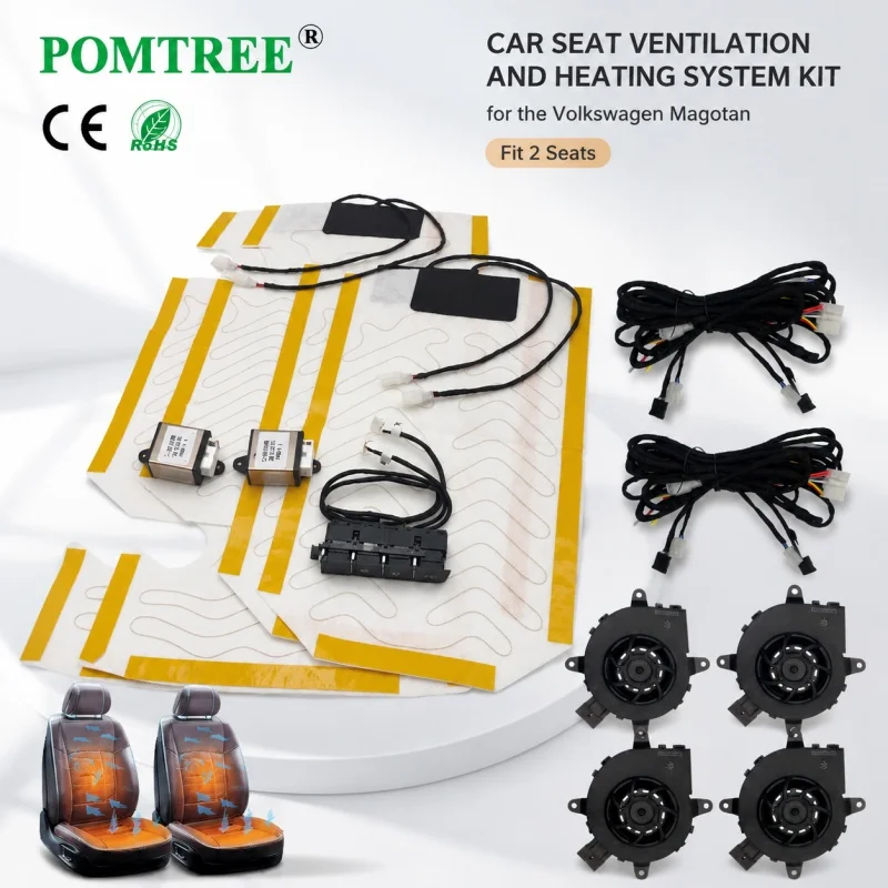 Car Seat Ventilation Cooling And Heating System Kit Fit For 2023 Volkswagen Magotan,Dedicated Heater Pads,Driving In All Seasons