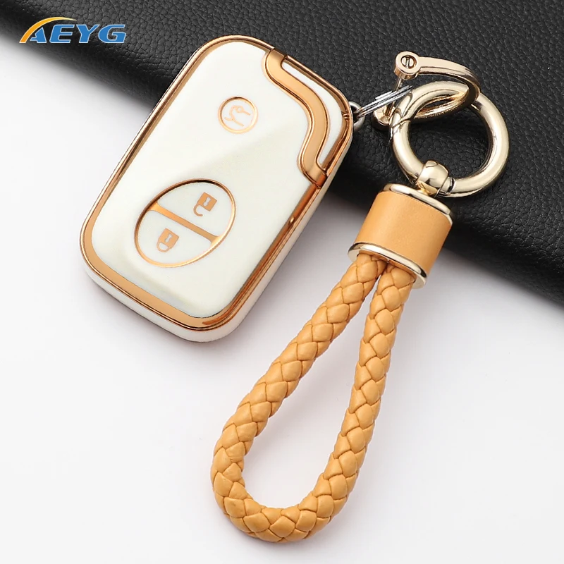 For Lexus GS430 ES350 GS350 LX570 IS350 RX350 IS250 Soft TPU Car Key Case Cover Shell Fob Protector Keyless Keychain Accessories