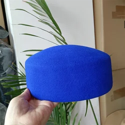 Pill Box Hat 2026 shallow fedora hat retro woolen hat ladies European punk chain novelty flat cap men hat street fashion wild