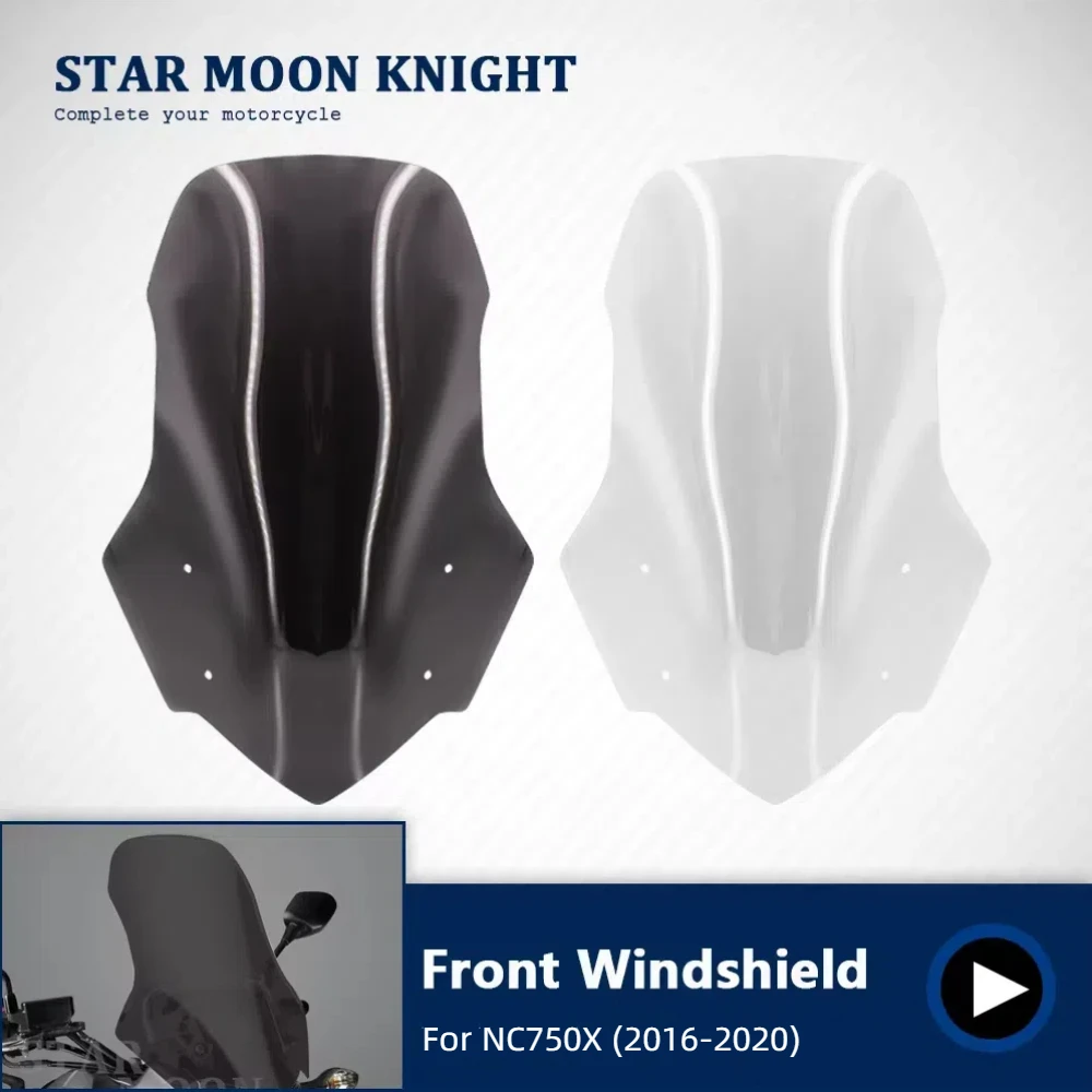 

Motorcycle Accessories Screen Windshield Fairing Windscreen For Honda NC750X NC 750 X (2016-2020) Wind Shield Protector