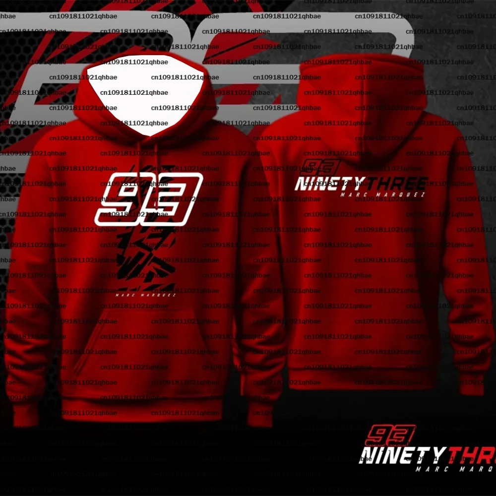Verano otoño fino 3D malla de manga larga Sudadera con capucha 93 Venta caliente camisa deportiva hombres mujeres de gran tamaño Marc márquez Fan Top