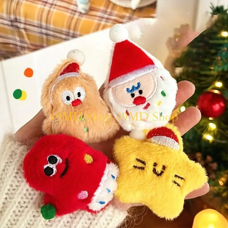 

49MD Праздничный праздник плюшевые булавки броши Рождественская тема Бруши для разных возрастов