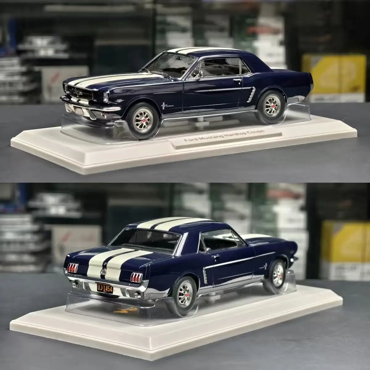 Norev Diecast 1:18 Ford Mustang Coupe 1965 Alloy Car Model Ford Model Car Collectible Model Vehicles Toys Gift view 4