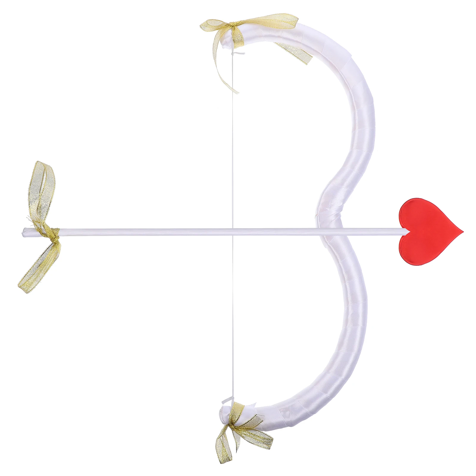 

1 set Cupid Arrow Props White Foam Man Valentine Accessories Cosplay Bow Photo Reliable Comfortable Reusable Stage