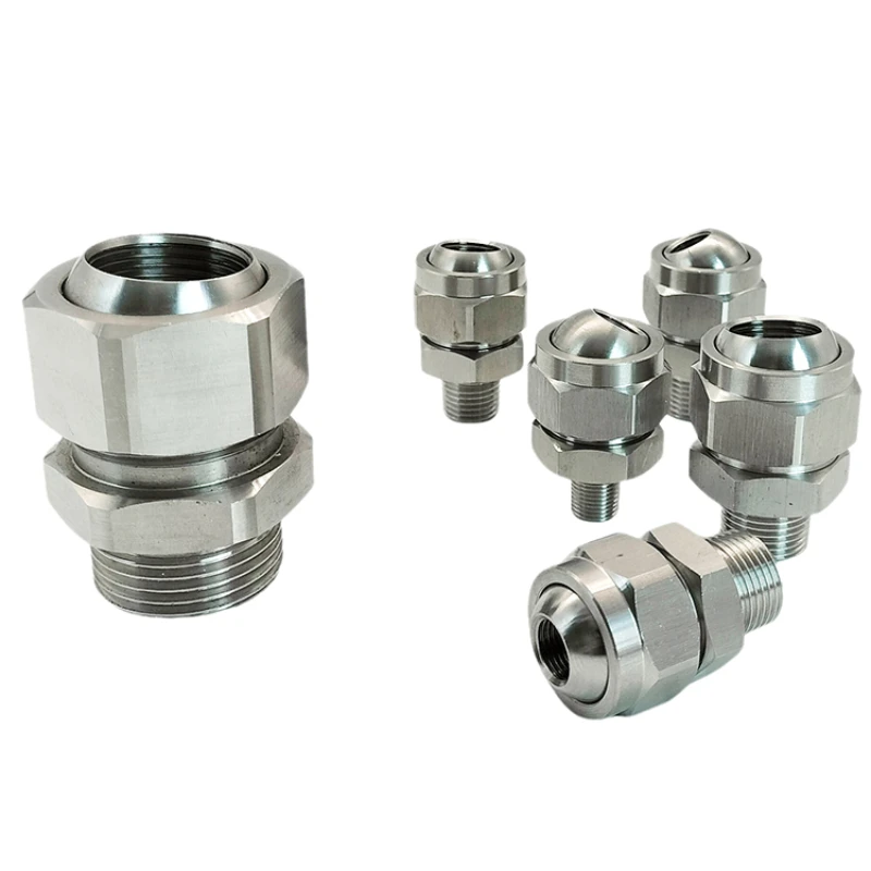 304 Edelstahl Universal basis einstellbare sphärische Einstell düse