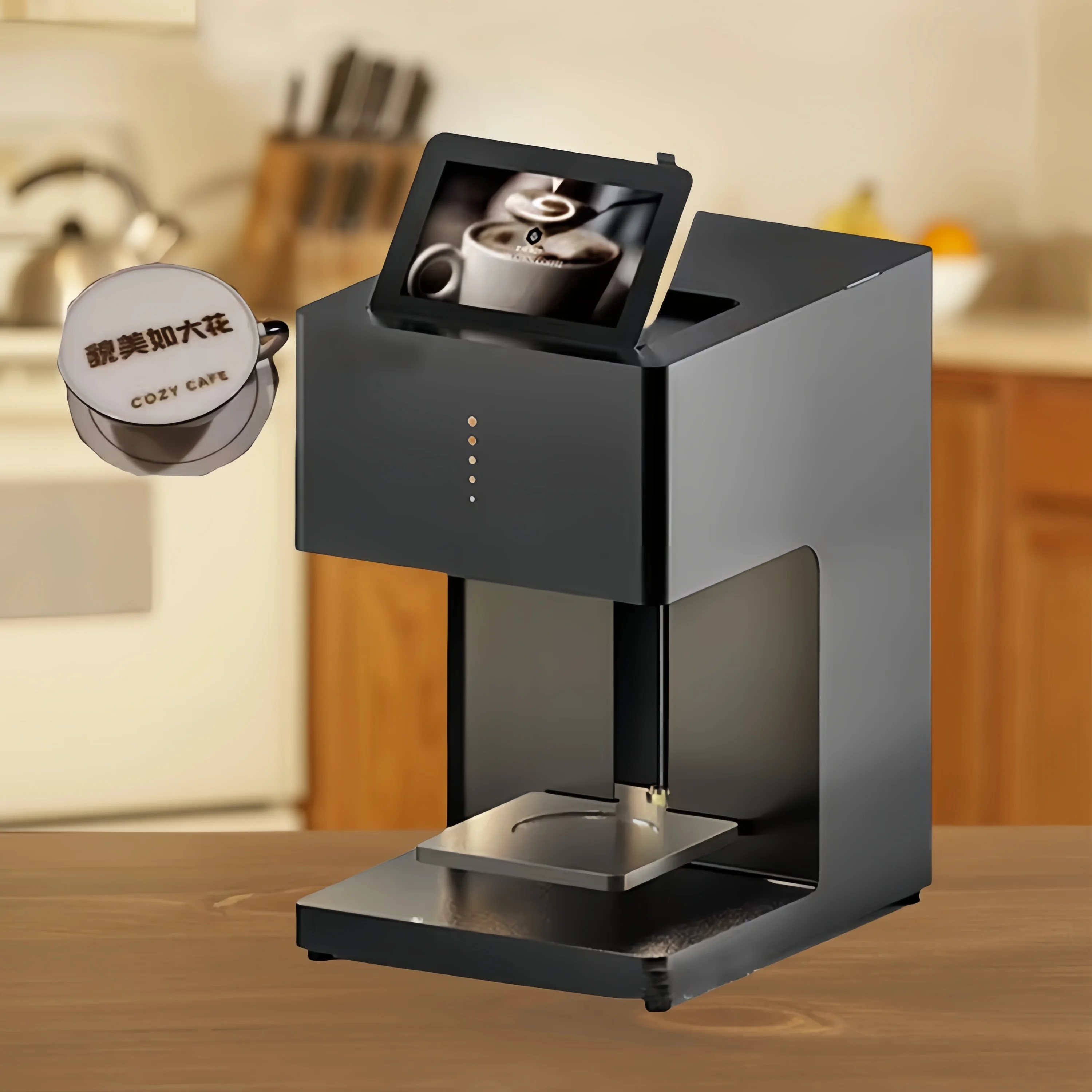 STLF JW الإبداعية المنزل الخبز الغذاء الفن الصالحة للأكل خرطوشة الحبر القهوة والملصقات آلة طابعة نافثة للحبر جديد #2