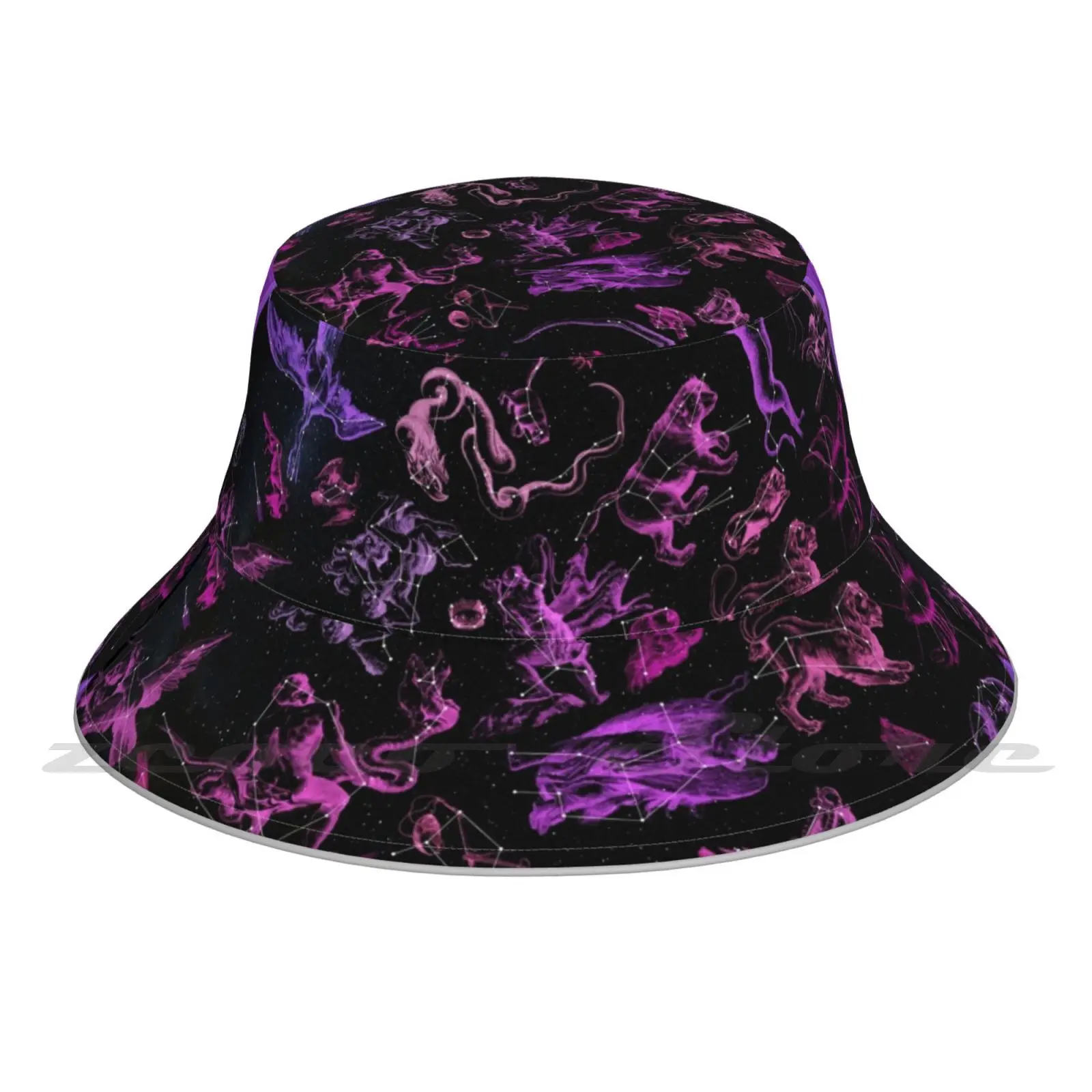 Northern Map ( Pink! ) Bucket Hat Fashion Soft Personalized Pattern Gift Cap Astronomy Astrology Ursa Zodiac Scorpius Ophiuchus