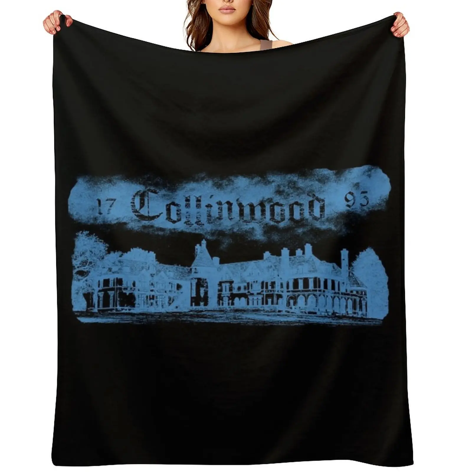 Collinwood Mansion from Dark Shadows Throw Blanket christmas gifts Warm Flannels Plaid on the sofa Furrys Blankets